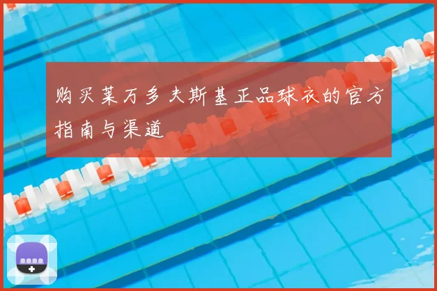 购买莱万多夫斯基正品球衣的官方指南与渠道